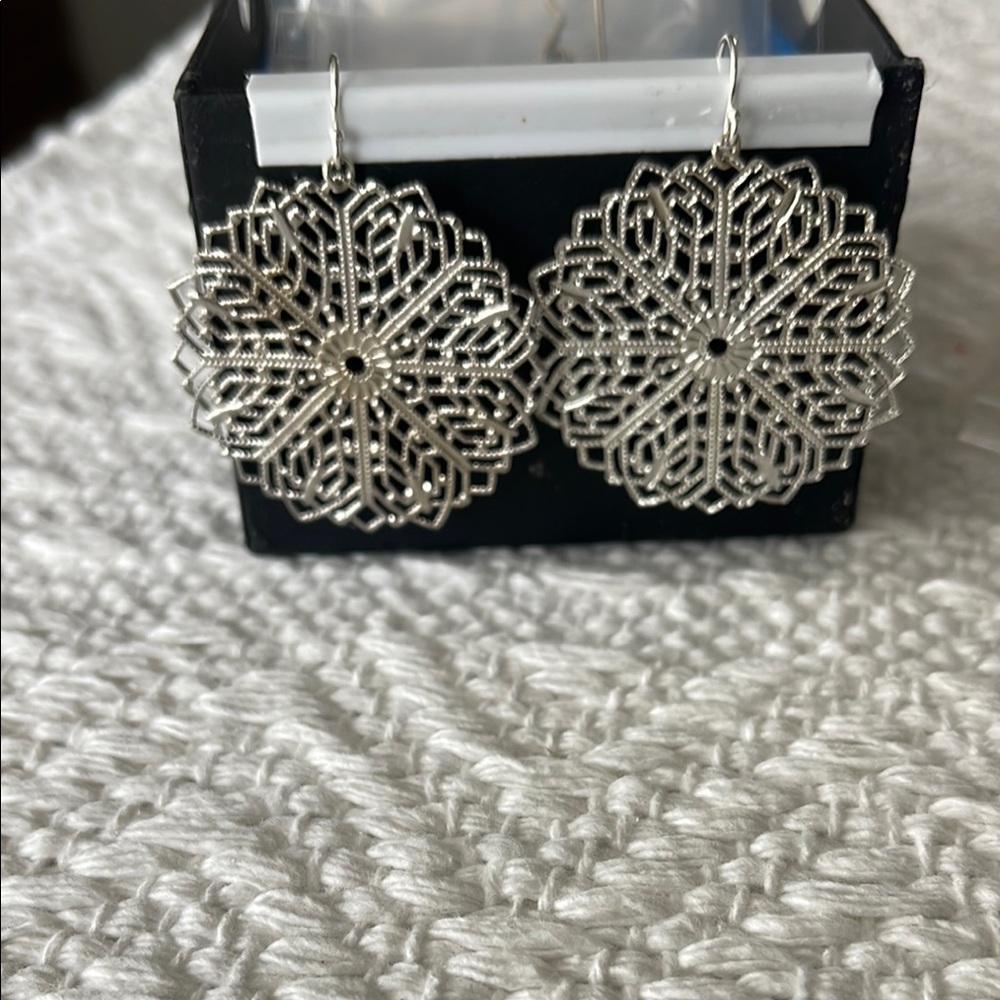 Intricate Silver Filigree Earrings
